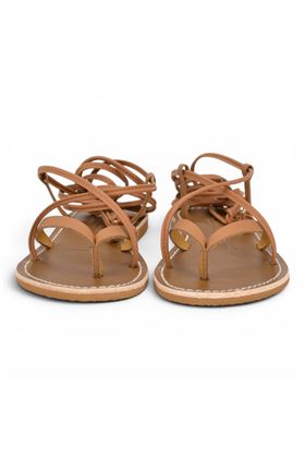 Infradito donna Le Salentine in pelle colore cuoio. LE SALENTINE | 1054S-CUOIO